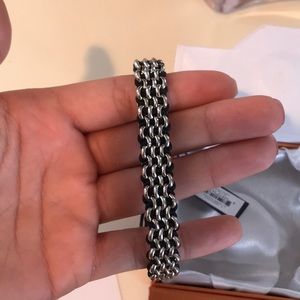 NWT. Joseph nogucci black and silver bracelet